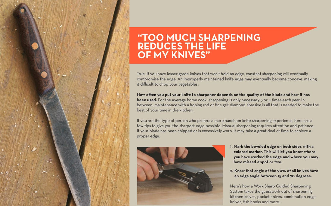 Does Too Much Sharpening Reduce The Life Of My Knives?